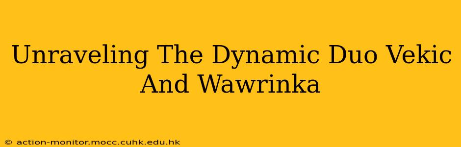 Unraveling The Dynamic Duo Vekic And Wawrinka