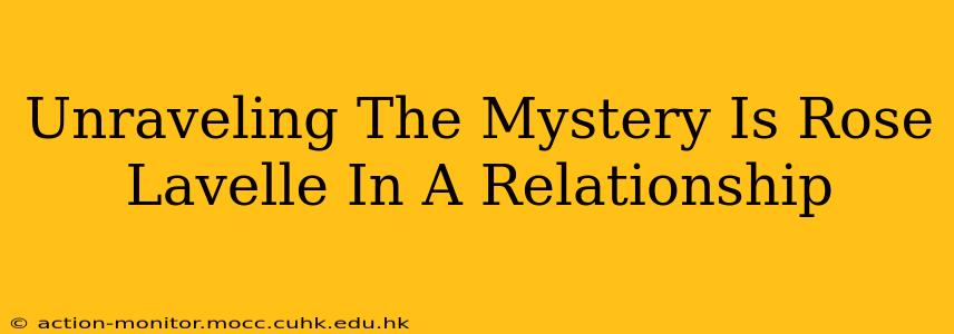 Unraveling The Mystery Is Rose Lavelle In A Relationship