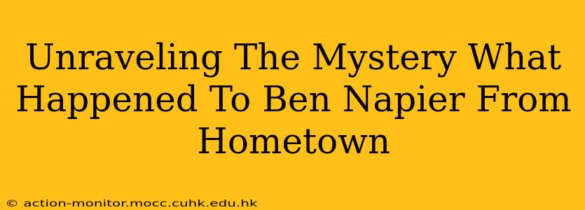 Unraveling The Mystery What Happened To Ben Napier From Hometown