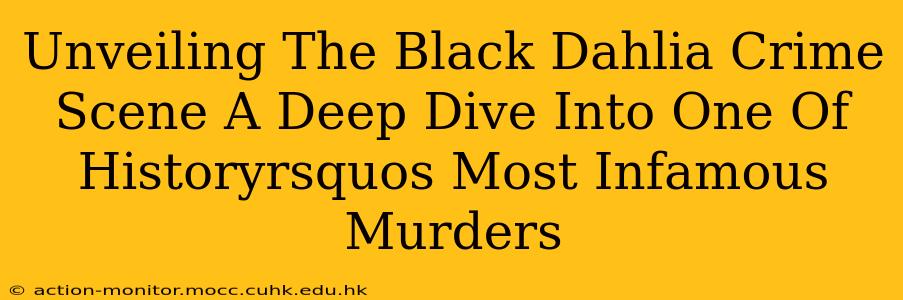 Unveiling The Black Dahlia Crime Scene A Deep Dive Into One Of Historyrsquos Most Infamous Murders