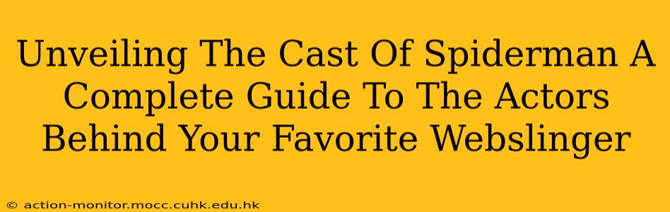 Unveiling The Cast Of Spiderman A Complete Guide To The Actors Behind Your Favorite Webslinger