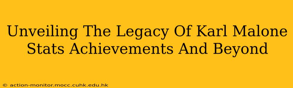 Unveiling The Legacy Of Karl Malone Stats Achievements And Beyond