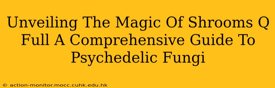 Unveiling The Magic Of Shrooms Q Full A Comprehensive Guide To Psychedelic Fungi