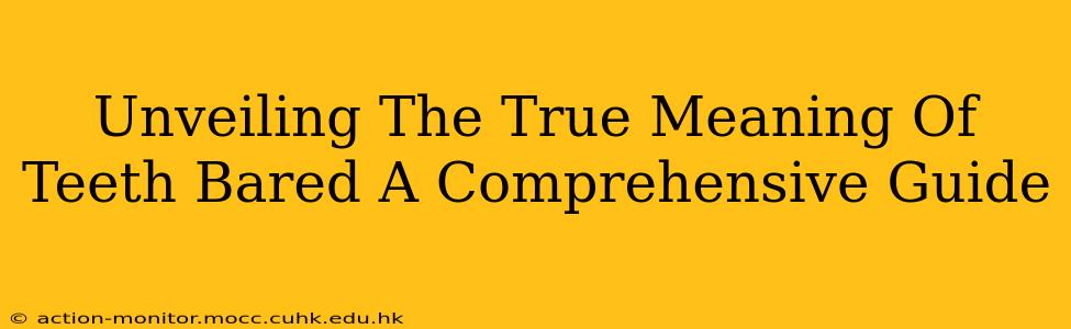 Unveiling The True Meaning Of Teeth Bared A Comprehensive Guide