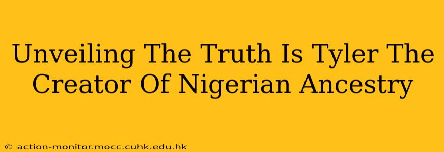 Unveiling The Truth Is Tyler The Creator Of Nigerian Ancestry