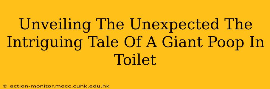 Unveiling The Unexpected The Intriguing Tale Of A Giant Poop In Toilet