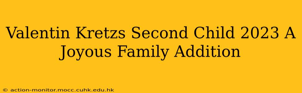 Valentin Kretzs Second Child 2023 A Joyous Family Addition
