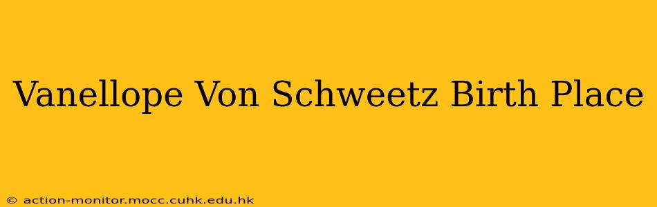 Vanellope Von Schweetz Birth Place