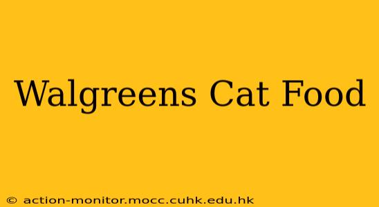 Walgreens Cat Food