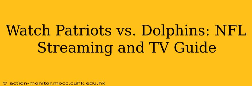 Watch Patriots vs. Dolphins: NFL Streaming and TV Guide