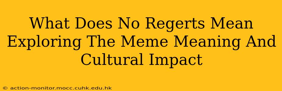 What Does No Regerts Mean Exploring The Meme Meaning And Cultural Impact