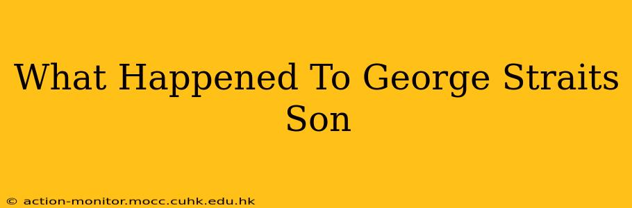 What Happened To George Straits Son