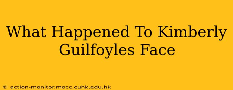 What Happened To Kimberly Guilfoyles Face