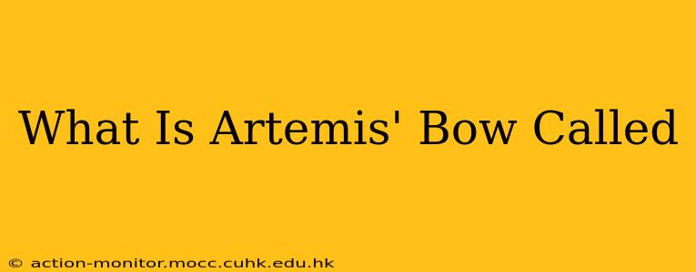 What Is Artemis' Bow Called