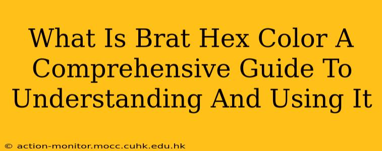 What Is Brat Hex Color A Comprehensive Guide To Understanding And Using It