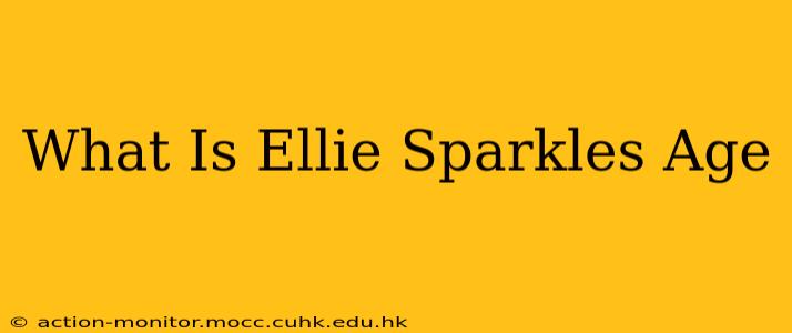 What Is Ellie Sparkles Age