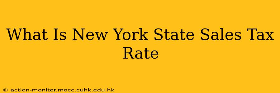What Is New York State Sales Tax Rate