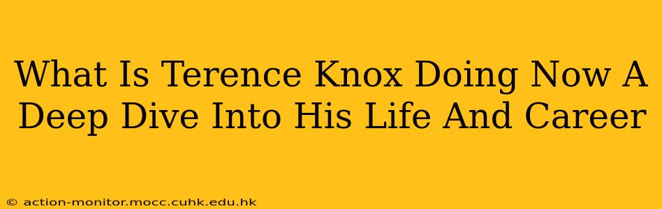 What Is Terence Knox Doing Now A Deep Dive Into His Life And Career