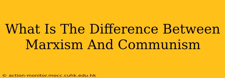 What Is The Difference Between Marxism And Communism