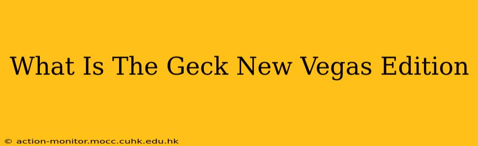 What Is The Geck New Vegas Edition