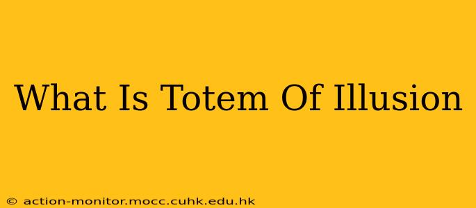 What Is Totem Of Illusion