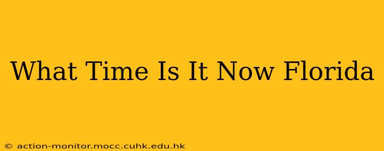 What Time Is It Now Florida