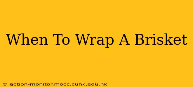 When To Wrap A Brisket