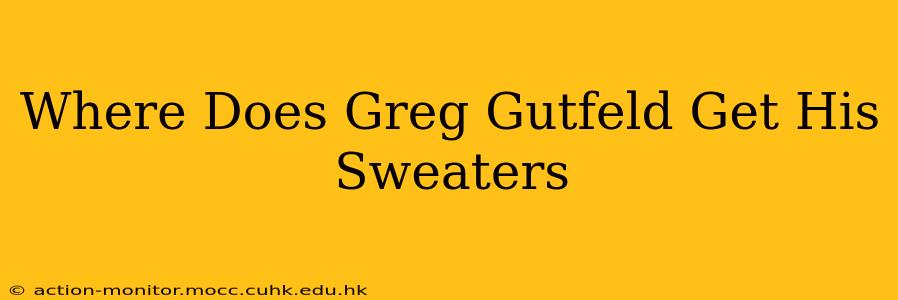 Where Does Greg Gutfeld Get His Sweaters