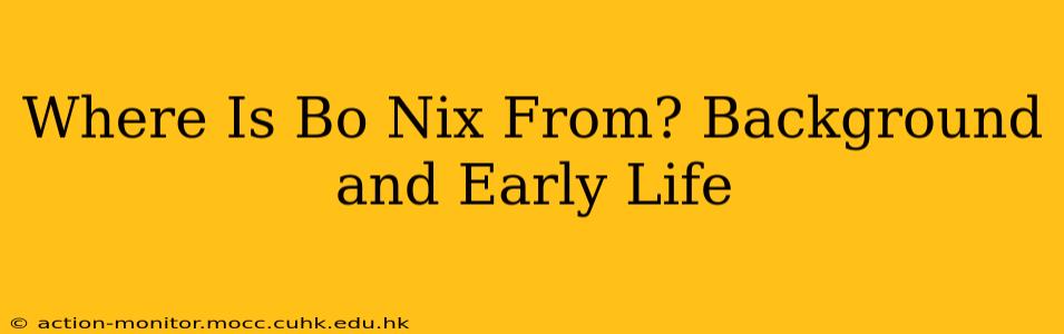 Where Is Bo Nix From? Background and Early Life