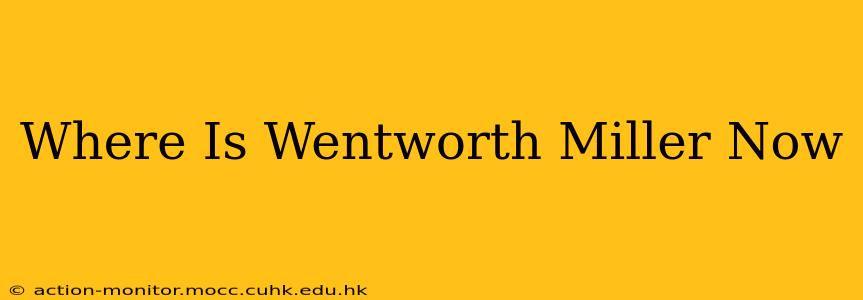 Where Is Wentworth Miller Now