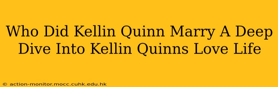 Who Did Kellin Quinn Marry A Deep Dive Into Kellin Quinns Love Life