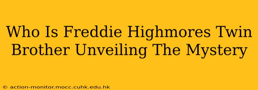 Who Is Freddie Highmores Twin Brother Unveiling The Mystery