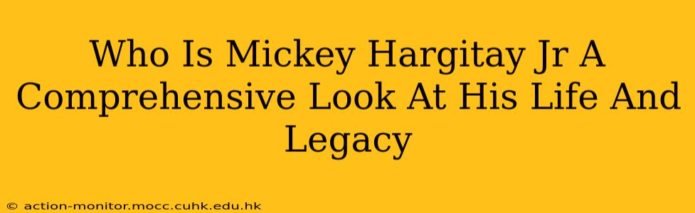 Who Is Mickey Hargitay Jr A Comprehensive Look At His Life And Legacy