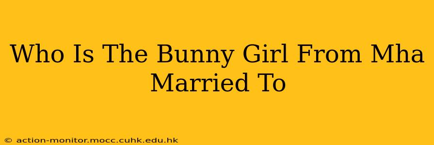 Who Is The Bunny Girl From Mha Married To