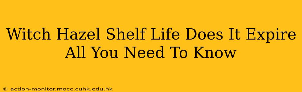 Witch Hazel Shelf Life Does It Expire All You Need To Know