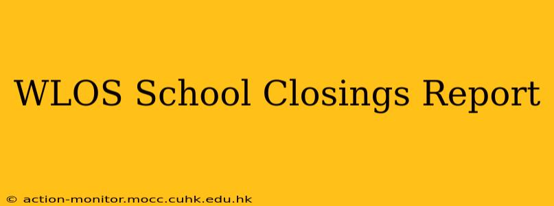 WLOS School Closings Report
