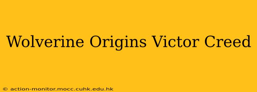 Wolverine Origins Victor Creed