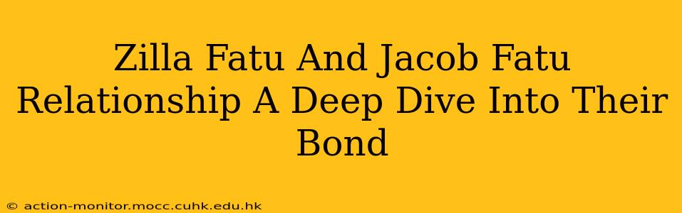 Zilla Fatu And Jacob Fatu Relationship A Deep Dive Into Their Bond